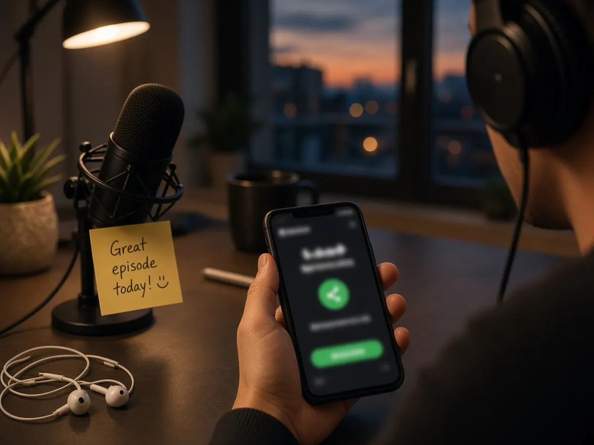Sharing a podcast episode after it goes live