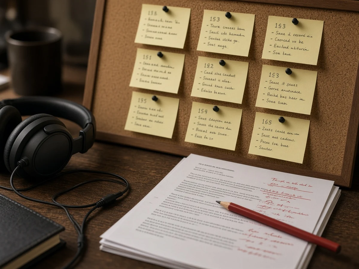 Ghostwriting process from interviews to staged drafts