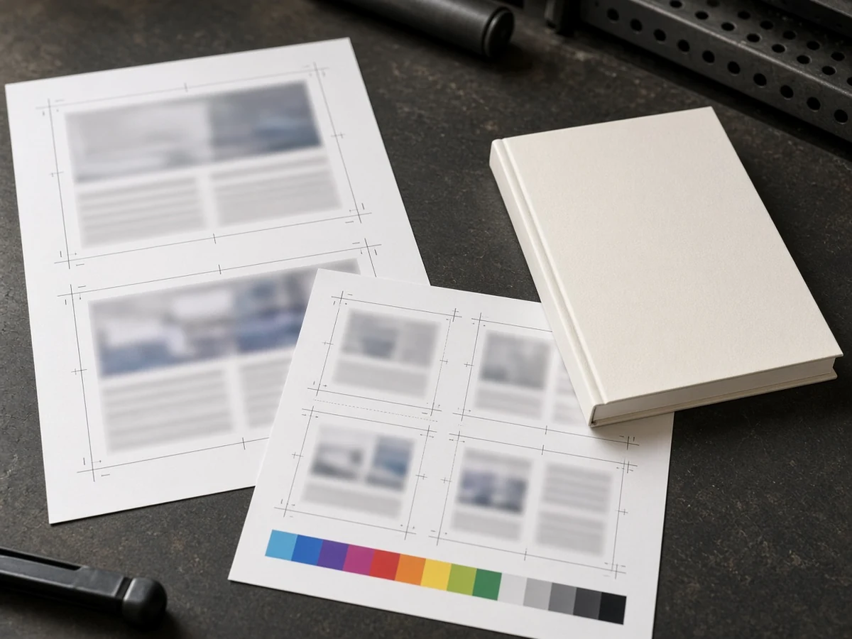 Print-ready proofs and finished book printing process