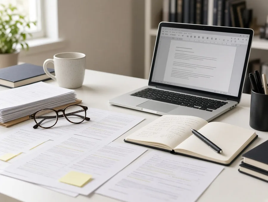 Non-fiction manuscript proofreading